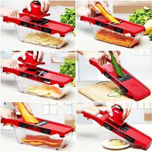 Vegetable Fruit Cutter with Steel Blade mandoline Slicer Potato Peeler