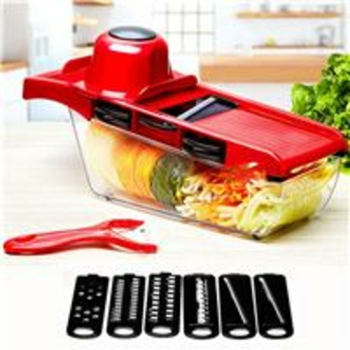 Vegetable and Fruit Cutter with Steel Blades